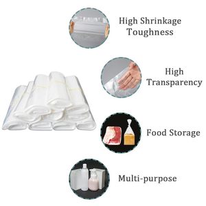 Clear <b>Heat</b> Shrink <b>Wrap</b> POF 0.8mil Thickness Shrink Bags for Gift Craft Packaging DIY Homemade - Product Image 2