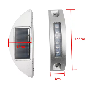 Полумесяц, светодиодная дорожная шпилька типа D, желтый мигающий дорожный габаритный фонарь - Product Image 3