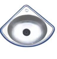 Évier d'angle ultra-compact en acier inoxydable 304 sans robinet, design moderne