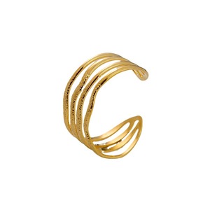 Pulsera Retro de Acero de Titanio Calado, Chapada en Oro de 18K, Joyería de Moda para Mujer, Estilo Veraniego - Product Image 5