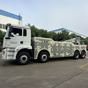 Camion de dépannage intégré Shacman 8x4 30 tonnes avec grue de levage, véhicule de sauvetage routier lourd - Product Image 3