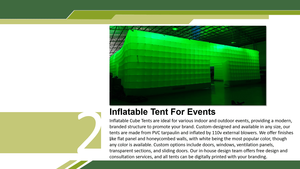 Tente de fête gonflable de jardin en forme de dôme igloo avec éclairage LED mobile de 4 m de diamètre, en tissu Oxford blanc, fabriquée en Chine - Product Image 6