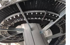 Trasportatore a Spirale Prodotto in Cina per l'Industria Farmaceutica RUSSA con Piastre a Catena da 400mm e Uscita da 4m - Product Image 5