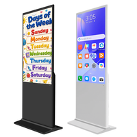 Écran LCD commercial de 49, 55 et 65 pouces pour salle d'exposition, capacitif 1080P, affichage numérique personnalisé pour intérieur