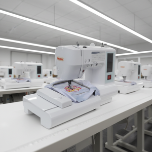 Machine à broder domestique avec point de chaînette et aiguille simple, haute vitesse, écologique, machine à coudre intégrée RN-13520 - Product Image 1