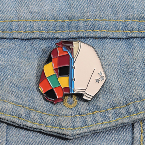 Cool Jackets Shape Esmalte Pins Music Pop Singer Split Joint Cardigan Broches Solapa Insignia Accesorios Joyería Pin Regalo para Fans - Product Image 3