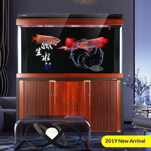 Acquario Sensen per Arowana di Grandi Dimensioni con Filtro a Fondo Ultra-Trasparente e Schermo Divisorio per Soggiorno e Ingresso di Casa - Product Image 2