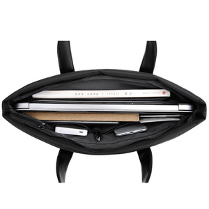 Classic <strong>Briefcase</strong> <strong>Computer</strong> Sleeve Bag Black Laptop Case for Men Women - Product Image 4