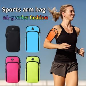 กระเป๋าใส่โทรศัพท์แบบพกพา กันน้ำ แฟชั่น สำหรับผู้ชายและผู้หญิง-กระเป๋าข้อมือสำหรับวิ่งและเล่นกีฬาอเนกประสงค์ ผลิตจากผ้าไม่ถักทอ - Product Image 2