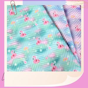 Ультразвуковая стеганая ткань с градиентным рисунком фламинго - Product Image 6