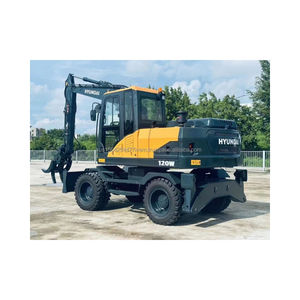 รถขุดใช้ล้อฮุนได120W 2023ตีนตะขาบไฮดรอลิก22.5ton รถตัก1.05เมตรความจุถังแบบดั้งเดิมจากญี่ปุ่น - Product Image 1