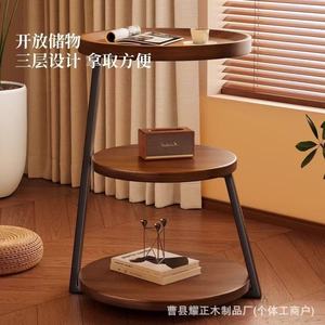 Mesita de noche francesa de metal de estilo nórdico, estante para mesita de noche, mesita de noche, mesa de centro móvil para dormitorio, mesa auxiliar para el hogar - Product Image 4