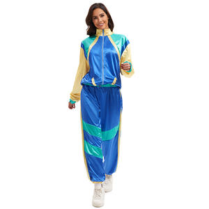 Costume de carnaval vintage années 80, <span class=keywords><strong>disco</strong></span>, hip-hop, performance, haut et pantalon, Halloween, personnage de télévision, unisexe - Product Image 3
