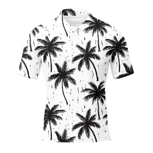 เสื้อยืดคอปกพิมพ์ลายแบบซับลิเมชั่นเต็มตัว เสื้อทำงานแบบยูนิเซ็กซ์ เสื้อโปโลกอล์ฟ เสื้อโปโลลำลองสำหรับกิจกรรมกลางแจ้ง - Product Image 4