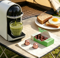 Cápsulas de Té Verde Matcha de Fábrica para Té Adelgazante Vertuo, Rápido y sin Derrames, Botella Personalizable de Matcha a Café