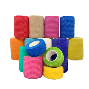 <span class=keywords><strong>Bande</strong></span> <span class=keywords><strong>de</strong></span> fixation auto-adhésive en coton pour usage médical, sportif et protection, élastique et compressive, pour poignet, genou, cheville et animaux, 5cm x 5m, Classe I - Product Image 3