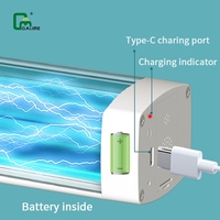 Motor de Cortina Recargable Integrado Galime de 2500 mAh, Controlador Zigbee MESH Trietex para Rieles de Dormitorio y Sala de Estar