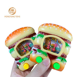 Ventes directes d'usine enfants <span class=keywords><strong>passe</strong></span>-<span class=keywords><strong>temps</strong></span> classique jouet drô<span class=keywords><strong>le</strong></span> Hamburger forme en plastique Console de poche anneau lancer jeu d'eau - Product Image 1