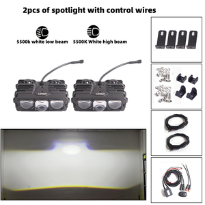 Luz LED para Parrilla <span class=keywords><strong>de</strong></span> Coche Sanvi S318, Luz <span class=keywords><strong>de</strong></span> Conducción LED, Luz <span class=keywords><strong>de</strong></span> Parrilla para Coche, Luz Alta y Baja, Faro LED para Todoterreno <span class=keywords><strong>4x4</strong></span>, Camioneta, SUV - Product Image 1