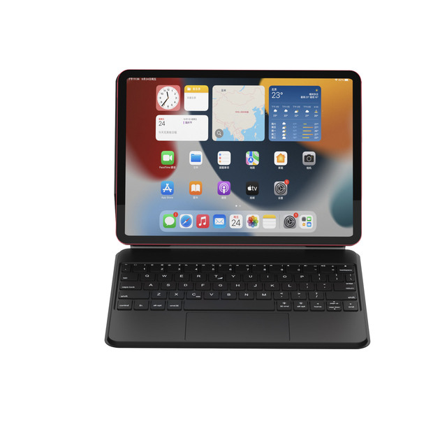 Wireless BT Smart Trackpad Keyboard for iPad Air 5th Gen & iPad Pro 11 & 12.9 Inch Magnetic Magic Keyboard with USB Interface