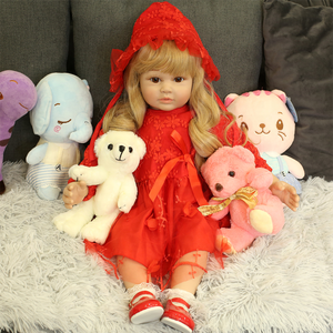 Lifereborn di alta vendita realistico 60 cm in Silicone morbido neonati neonati con riccioli dorati bambola <span class=keywords><strong>Elsa</strong></span> artificiale - Product Image 3