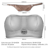 Soutien-gorge massant électrique chauffant à 3 vitesses pour l'amélioration mammaire, soutien-gorge vibrant avec compresse chaude pour l'agrandissement de la poitrine