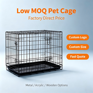 Low MOQ Metal Pet Cage Foldable Steel Wire Rectangle Dog <b>Crate</b> Custom Logo Size Factory Direct Price - Product Image 3