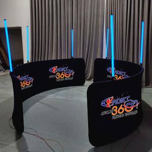 최신 유행 풍선 스노우 글로브 사진 부스 360 스피너 학위 플랫폼 사업 - Product Image 2