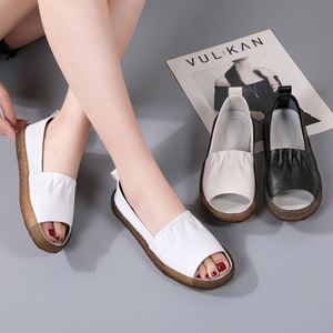 Nouvelles sandales blanches antidérapantes à bout ouvert pour femmes, modèle 2026, à enfiler, pour femmes enceintes - Product Image 3