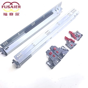 Fusaier 3 lần mềm đóng undermount Ngăn kéo trượt Đường Sắt Mỹ Loại Tủ Ngăn Kéo RUNNER cho nhà bếp ăn uống khách sạn 3D thiết bị - Product Image 1