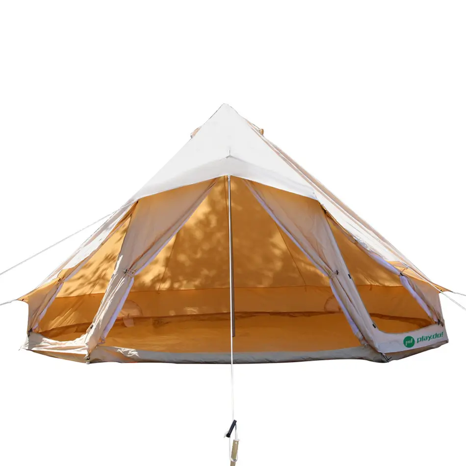 Более 5 человек большие окна 3/4/6/7 метров кемпинг холст семейный роскошный колокольчик палатка