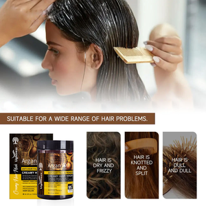 ชุดผลิตภัณฑ์ดูแลเส้นผมโปรตีนปราศจากซัลเฟต 900 มล. ขายส่ง แชมพูและครีมนวดผมบำรุงด้วยน้ำมันอาร์แกนโมร็อกโก - Product Image 6