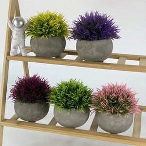 Bestseller Mini Künstliche Pflanze im Blumentopf Heim-Deko Schreibtisch-Dekoration Plastik-Topfpflanze - Product Image 6