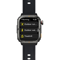 Montre connectée AGM W3 pour l'extérieur, écran AMOLED, appels Bluetooth, plus de 100 modes sportifs, étanche 5ATM, tracker de fitness pour hommes avec batterie longue durée