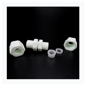 Alta presión 1/4 \ "5/16 \" Pulgadas Junta de plástico PP Unión de mamparo Accesorios de tubería - Product Image 6