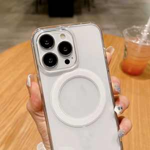 Funda de teléfono magnética transparente a prueba de golpes de fábrica para iPhone 16 15 14 13 12 Pro Max Plus Mini <span class=keywords><strong>11</strong></span> carcasa acrílica - Product Image 3