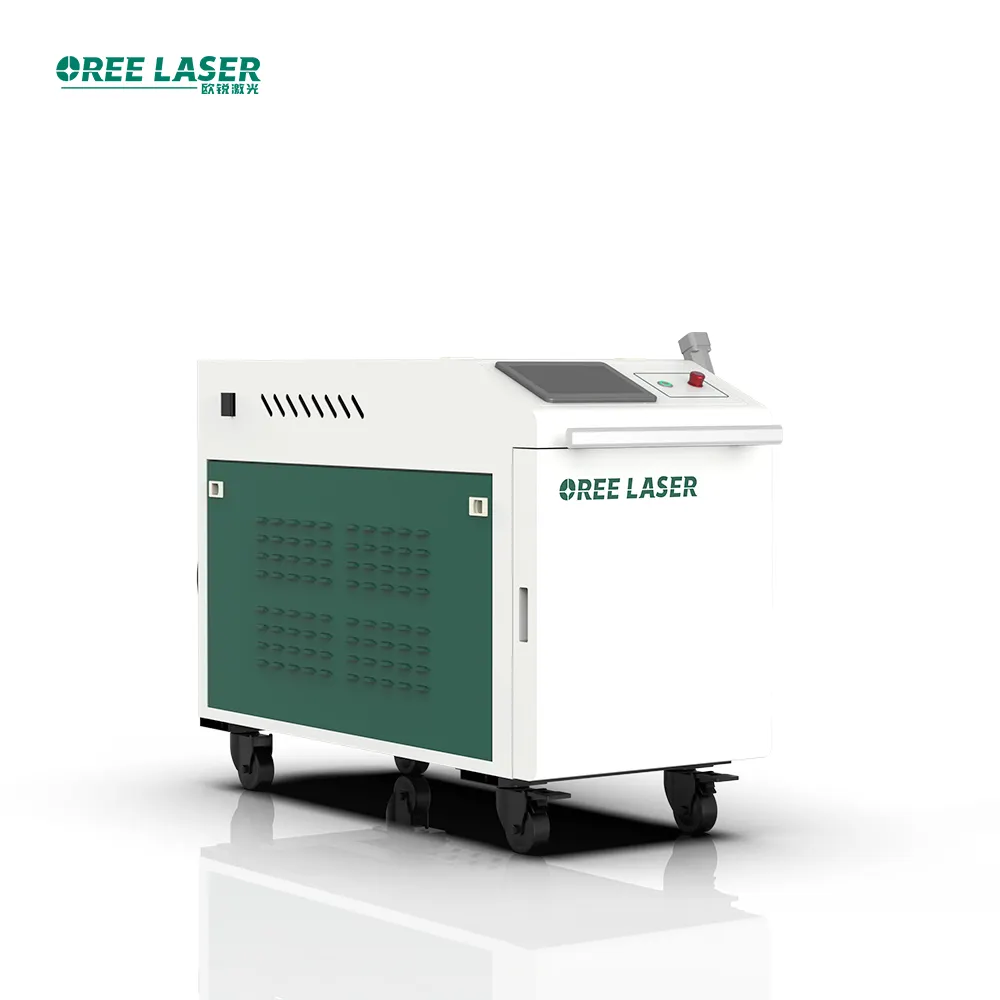 ओरेलेजर 5-वर्ष की वारंटी 3000w कीमत जंग लगी धातु की सफाई के लिए 3 इन 1 जंग हटाने वाली पोर्टेबल लेजर मशीन