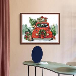 Kit <span class=keywords><strong>punto</strong></span> <span class=keywords><strong>croce</strong></span> stampato modello cane NKF Kit cucito in tessuto all'ingrosso Set cucito - Product Image 2