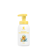 À base de plantes doux 2-en-1 argousier parfumé shampooing nettoyant pour le corps enfants liquide nettoyant hydratant adoucissant cheveux pour les douches de bébé