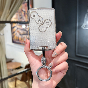 New TPU chìa khóa xe trường hợp đầy đủ bìa cho <span class=keywords><strong>Renault</strong></span> Koleos kadjar megane Talisman captur espace <span class=keywords><strong>Clio</strong></span> 2016 2019 <span class=keywords><strong>4</strong></span> nút phụ kiện - Product Image 3