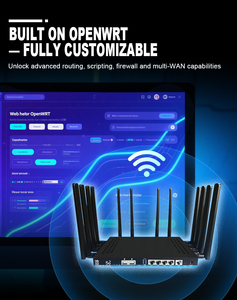 נתב WiFi 6 5g בעל ביצועים גבוהים עם כרטיס סים, נתב AX3000 5G OpenWrt עם אנטנות חיצוניות אופציונליות, נתב 5g Lte מותאם אישית - Product Image 6