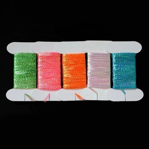 <span class=keywords><strong>Laccio</strong></span> UV Pearl in 5 Colori, Linea Piatta Intrecciata con Cristalli Brillanti, 2/16\" 3mm, Materiali per Costruzione Mosche da Pesca in Acqua Salata - Product Image 5