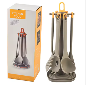 Utensilios de Cocina de Silicona de Grado Alimenticio Libres de BPA, Juego de 7 Piezas con Confeti de Colores - Product Image 2