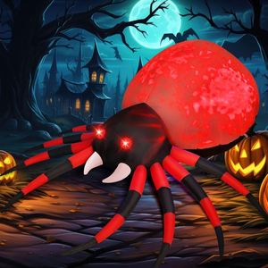 Araña Inflable Personalizada de Halloween de 12 Pies de Ancho, Decoración para Jardín Exterior, Luces Mágicas, Inflables para Patio, Decoraciones para Fiestas - Product Image 6