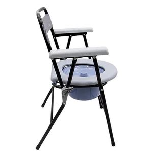Chaise de toilette pliable pour personnes âgées à usage domestique, chaise de douche pour femmes enceintes, chaise longue, chaise de toilette pour usage hospitalier - Product Image 2
