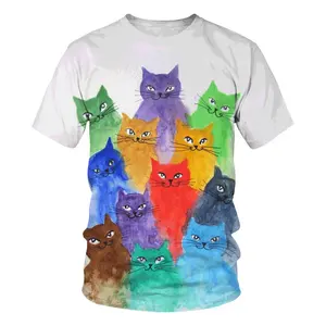 Populaire En Comfortabele 3D Anime Karakter Anime T-Shirts Voor Heren Zomer Ademende T-Shirts Groothandel