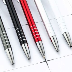 1.0Mm Aluminum-Bar Retractable Ballpoint Custom Logo Office Stationery Writing Hotel Corporate Advertising Gift <b>Pen</b> - Product Image 3