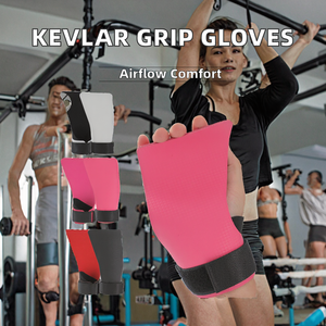 ที่จับมือแบบไม่มีรู ทำจากยางเคฟลาร์ ระบายอากาศได้ดี สำหรับครอสฟิต ยิมเทรนนิ่ง ดึงข้อ ยิมนาสติก WODs - อุปกรณ์ป้องกันฝ่ามือ - Product Image 2