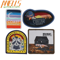 Écusson Tissé Thermocollant Personnalisé Logo de Marque Université Moto, Application DIY, Appliques Non-Tissées pour Vêtements, Patch Chapeau, Badge d'Équipe