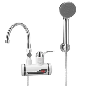 Ensemble de douche pluie blanc pour salle de bain avec mitigeurs et <span class=keywords><strong>robinet</strong></span> mural - Product Image 1